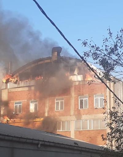 Son dakika haberi: Sultanbeylide tencere fabrikasında yangın