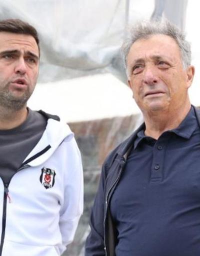 Beşiktaş idmanını Ahmet Nur Çebi de izledi