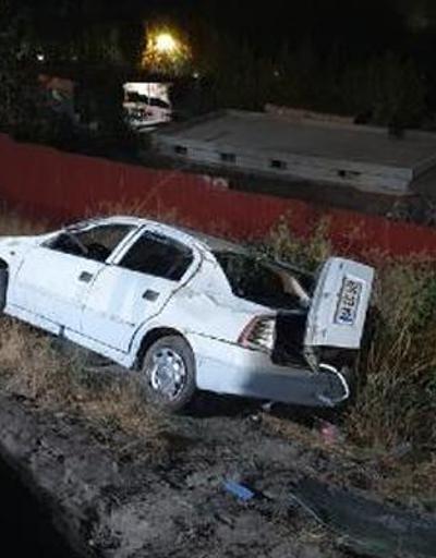 Diyarbakırda otomobil şarampole devrildi: 5 yaralı