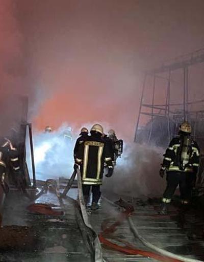 Kayseride fabrika yangını; 1 saatte söndürüldü