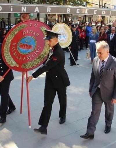 Dinarda Cumhuriyet Bayramı töreni