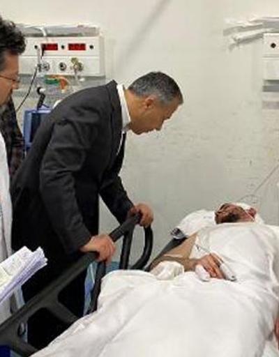 Vali Yerlikaya yaralıları hastanede ziyaret etti
