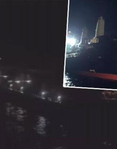 Ahırkapı açıklarında iki gemi çarpıştı: Kaza anı cep telefonuyla görüntülendi