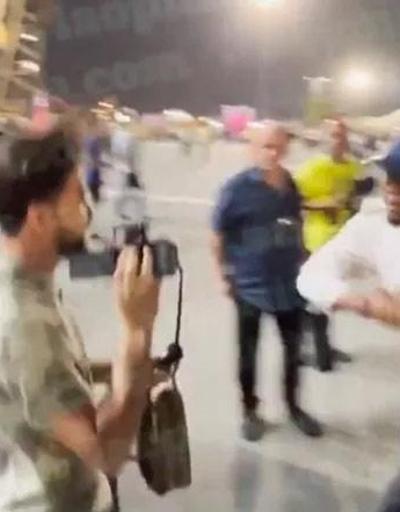 Katarda büyük skandal Samuel Etoo YouTuberın yüzüne tekme attı