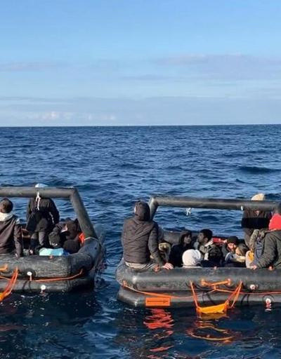 İzmirde 155 kaçak göçmen ve 3 organizatör şüphelisi yakalandı, 50 göçmen kurtarıldı