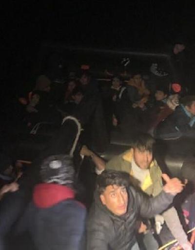 Çanakkalede 34 kaçak göçmen kurtarıldı
