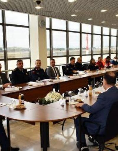 Çorlu Atatürk Havalimanında güvenlik toplantısı