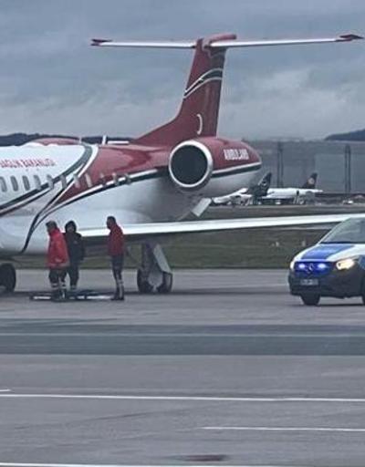 Türk hastalar Almanya’dan Türkiye’ye ambulans uçakla nakledildi