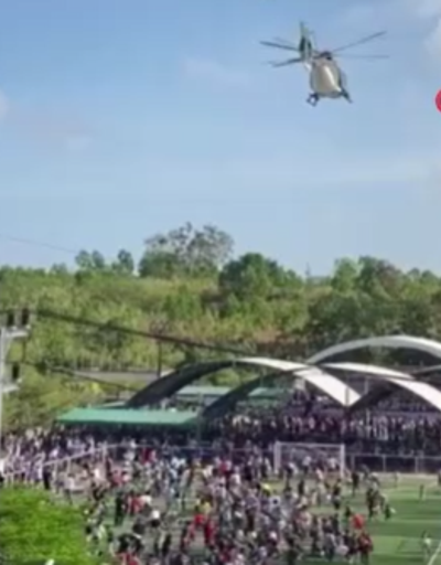 Taylandda helikopter, etkinlik çadırını devirdi: 8 yaralı