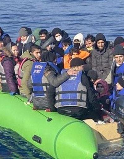 Ayvacık açıklarında 52 kaçak göçmen yakalandı