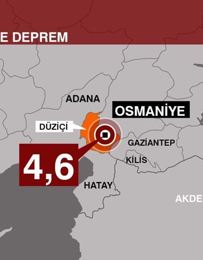 SON DAKİKA: Osmaniye merkezli 4,6 büyüklüğünde deprem Hatay ve Adıyamandan da hissedildi
