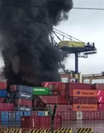 Son dakika haberi: İskenderun Limanında yangın çıktı