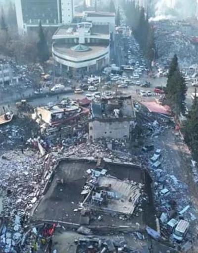 Depremin vurduğu Kahramanmaraş havadan böyle görüntülendi