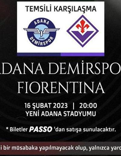 Adana Demirspor ile Fiorentina, depremzedeler için temsili maç yapacak
