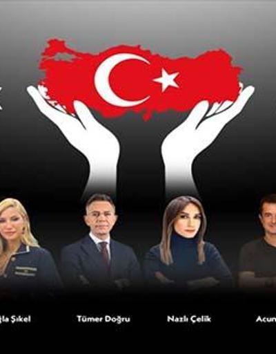 Türkiye Tek Yürek Ortak yayınına katılan isimler Kim sunuyor Türkiye Tek Yürek kampanyasına katılan ünlü oyuncular, şarkıcılar kimler