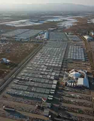 Malatyadaki konteyner kent havadan görüntülendi