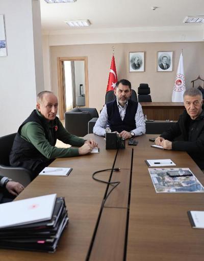 Trabzonspor Başkanı Ağaoğlu, deprem bölgesinde