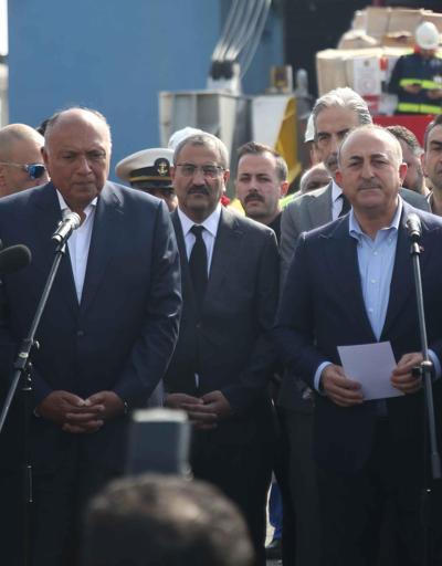 Mısır Dışişleri Bakanı Türkiyede Bakan Çavuşoğlu ile ortak açıklama...
