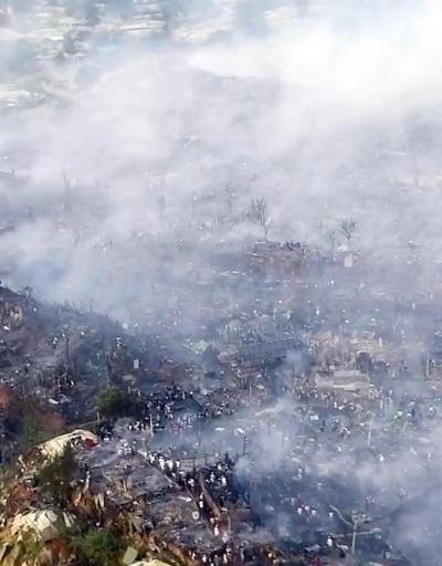 12 bin kişi yerinden oldu: Bangladeş’teki yangının drone görüntüsü paylaşıldı
