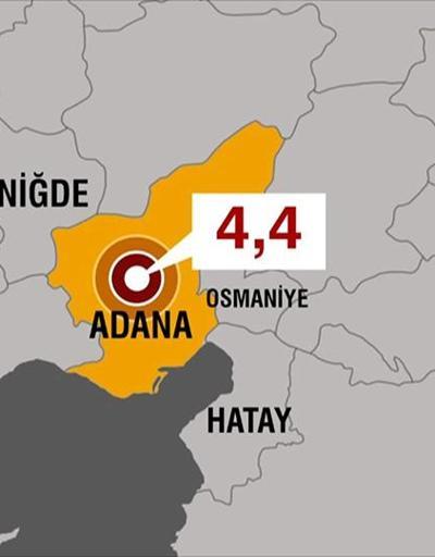 Son dakika... Adana’da 4.4 büyüklüğünde deprem