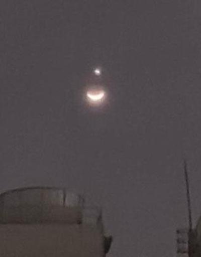 Görüntü Tayvandan Ay ile Venüsün buluşması Türk bayrağını andırdı