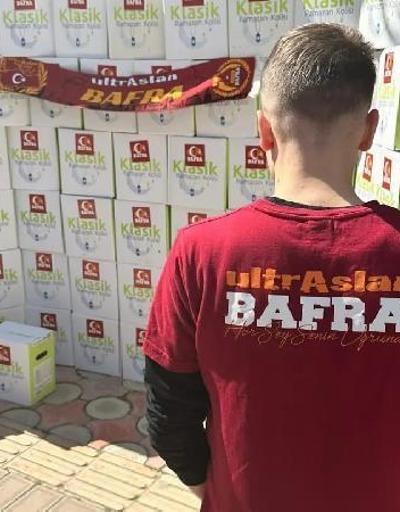 Galatasaray taraftarı 200 aileye gıda yardımı yaptı