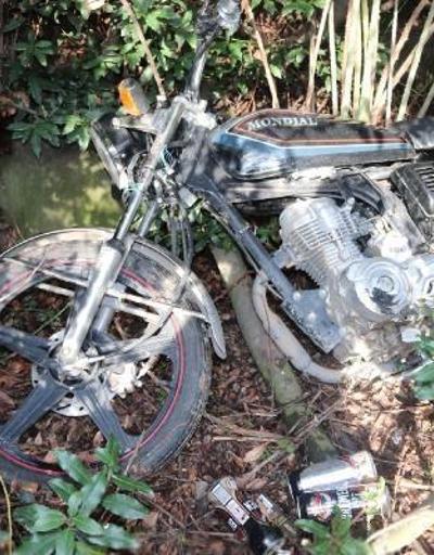 Çalınan motosiklet, çalıların arasında saklanmış halde bulundu