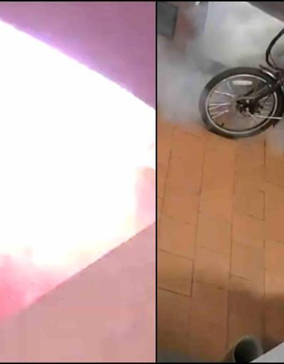 Londrada elektrikli bisiklet patladı