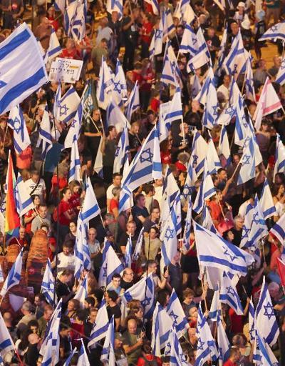İsrailde yargı reformu protestoları: 23üncü haftada da meydanlara indiler