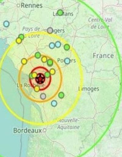 Fransada deprem oldu Elektrik hattı devrildi, bin 100 ev karanlıkta kaldı