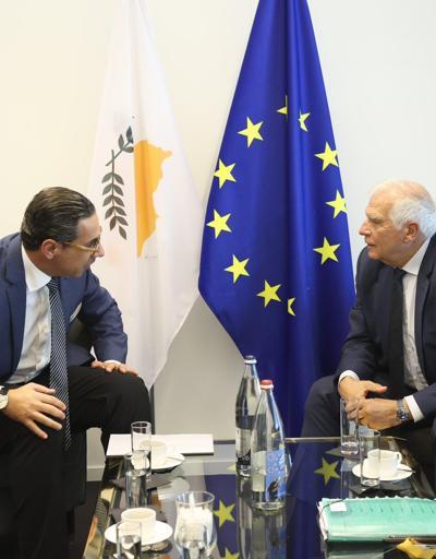 AB Yüksek Temsilcisi Borrell, GKRY Dışişleri Bakanı ile görüştü