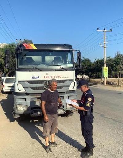 Bodrumda hafriyat kamyonu ve beton mikserlerine ceza yağdı