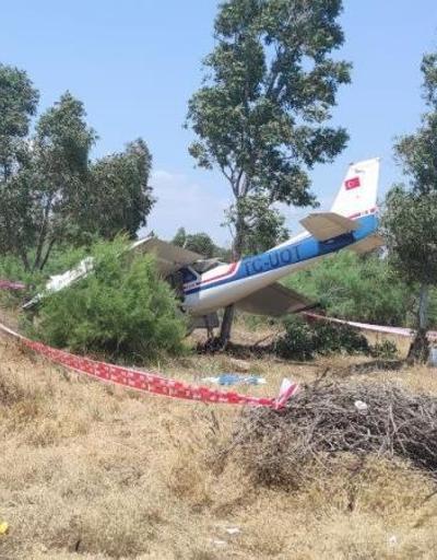 İzmir Selçuk’ta özel bir uçak araziye düştü: 2 yaralı