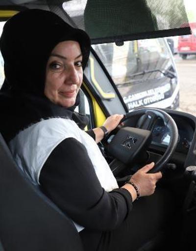 Traktörle sürücülüğü öğrenen 3 çocuk annesi, halk otobüsü şoförü oldu