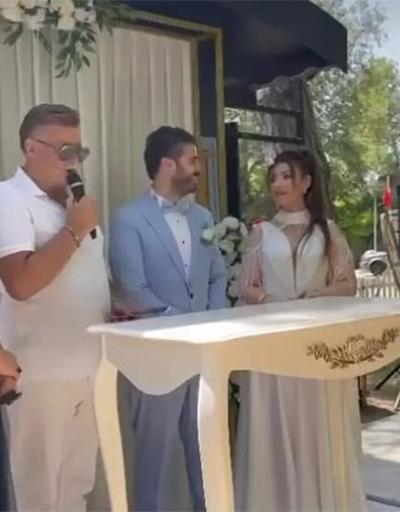 Emrahın oğlu Tayfun Erdoğan evlendi Nikah şahidi Nuri Alço oldu