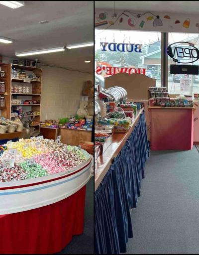 ABD’de meraklı geyik, şeker dükkanını bastı