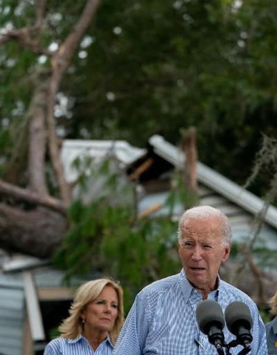 Biden, Idalia Kasırgasının vurduğu Floridayı ziyaret etti: DeSantisin katılmaması dikkat çekti