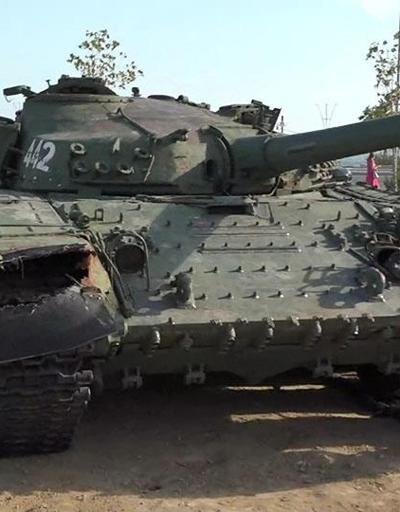 CNN TÜRK ekibi Azerbaycanda: İşte Hankendiden yeni getirilen tank