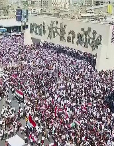 Irakta son yılların en büyük gösterisi