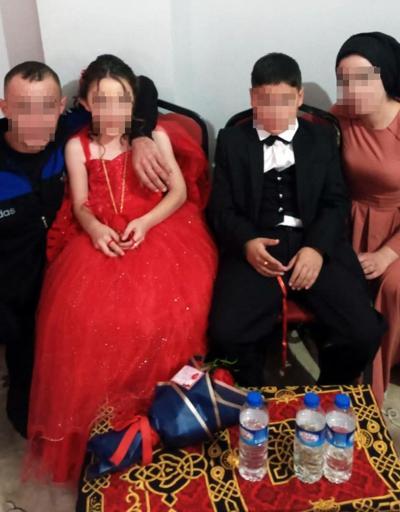 Mardin’de 8 ve 9 yaşlarındaki çocuklara nişan törenine inceleme