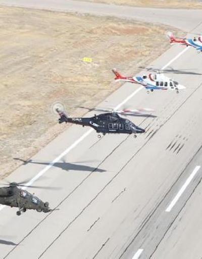 Atak ve Gökbey helikopterlerinden 100üncü yıl uçuşu