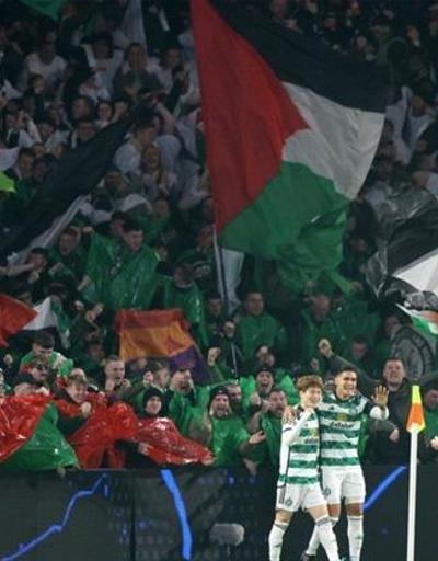 Celticten Filistin bayrağı açan taraftarlara yasak