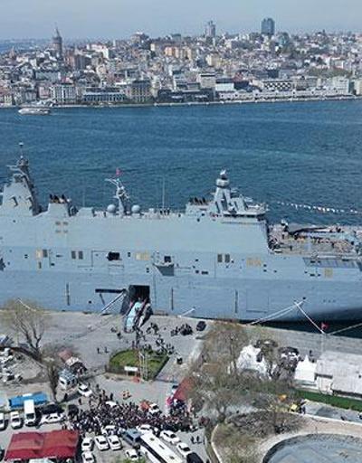 Dünyanın ilk SİHA gemisi TCG Anadoluya ziyaretçi akını