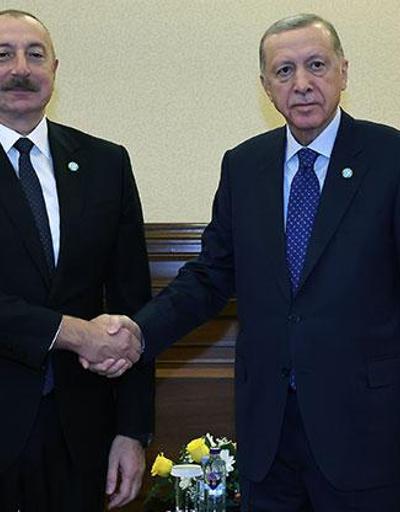 Cumhurbaşkanı Erdoğan, Aliyev ile bir araya geldi