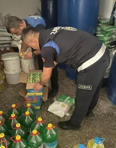Erdemli’de 2 bin litre kaçak deterjan ele geçirildi
