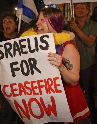 Tel Aviv protestolarında ateşkes çağrıları yapıldı