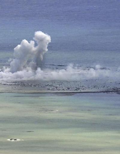 Volkanik patlama yeni bir ada oluşturdu