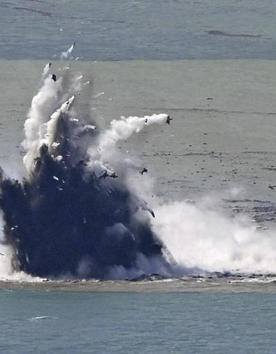Dünyanın konuştuğu görüntüler: Yanardağ patlamasıyla ada nasıl oluşur