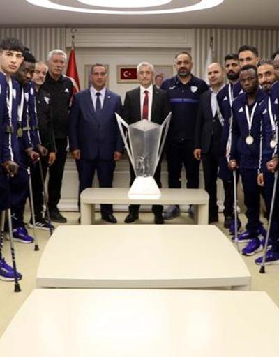 Şahinbey Belediyespor Ampute Futbol Takımı ikinci kez Avrupanın zirvesinde