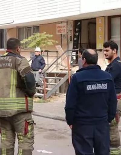 Ankarada 3 katlı binada doğal gaz patlaması 1 kişi yaralandı